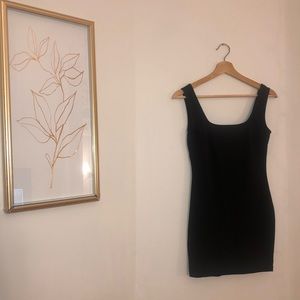 Black mini dress